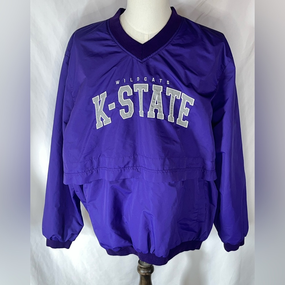 Franchise Club Kansas State Wildcats Men’s Vintage Windbreaker Pullover 2XL
